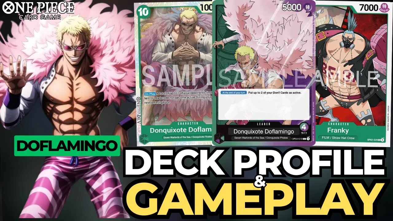 (OP04) Doflamingo (Green/Purple) Deck Profile & Gameplay | One Piece Card Game