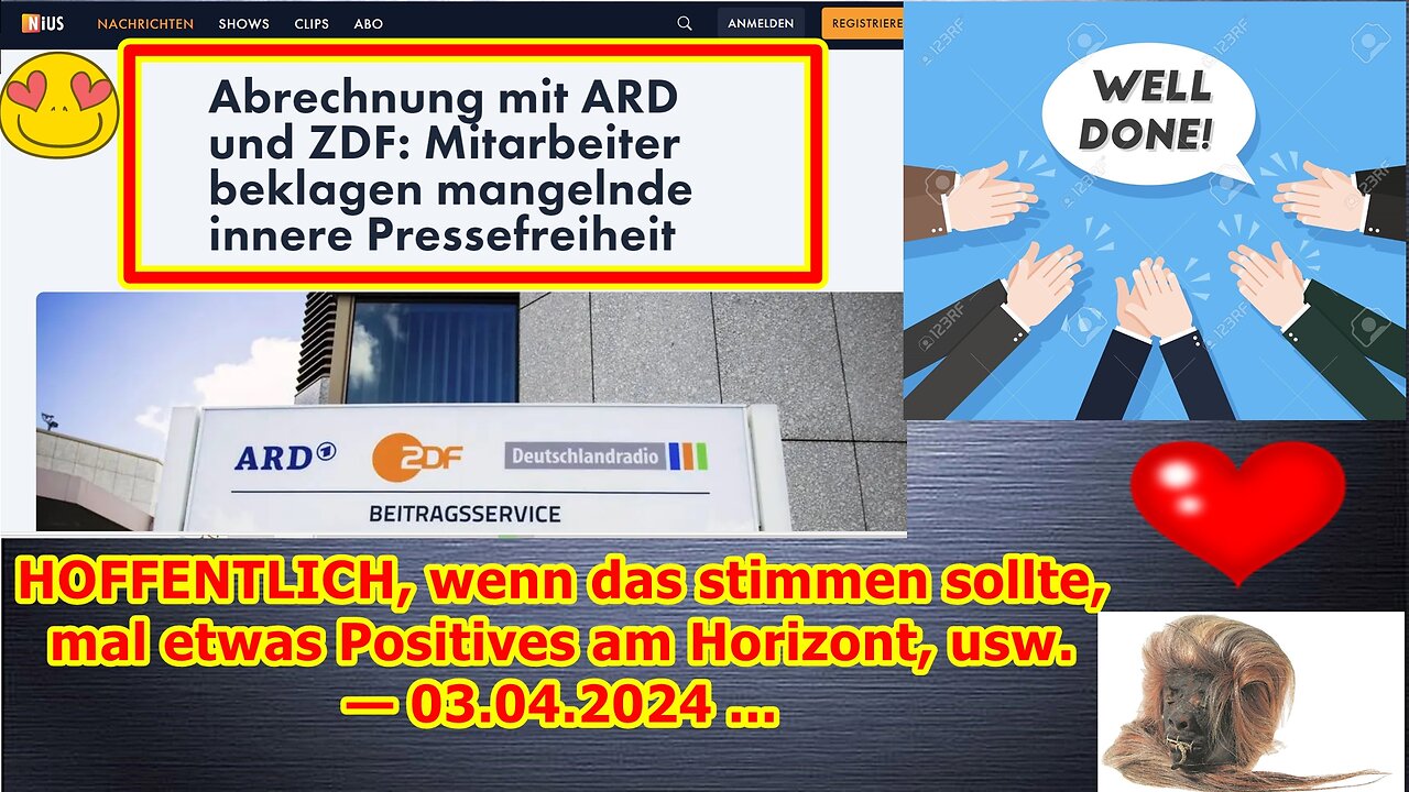 HOFFENTLICH, wenn das stimmen sollte, mal etwas Positives am Horizont, usw. — 03.04.2024 ...