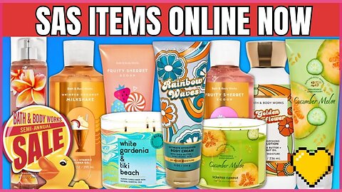 SAS Items Online Now | COUNTDOWN Till SAS is Live Online Today | #bathandbodyworks #sas