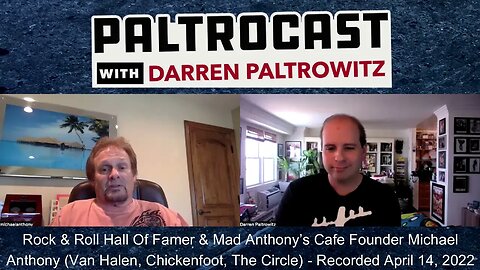 Michael Anthony (Van Halen, Chickenfoot, The Circle) interview with Darren Paltrowitz