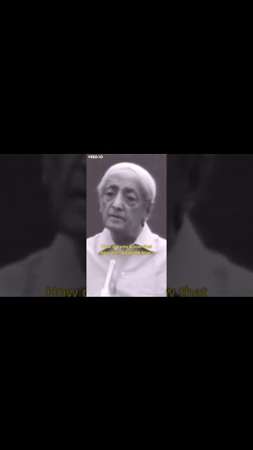 DOUBT, QUESTION. Dont 'just follow' [Krishnamurti] #Short