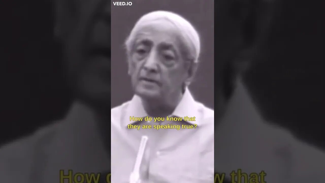 DOUBT, QUESTION. Dont 'just follow' [Krishnamurti] #Short