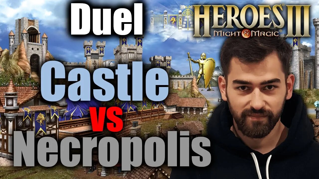 Castle vs Necropolis | Gluhammer Heroes HotA 3 Multiplayer PL