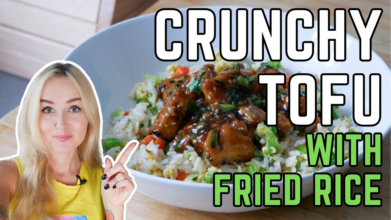 Crunchy Tofu With Fried Rice | Vegetarian Dinner