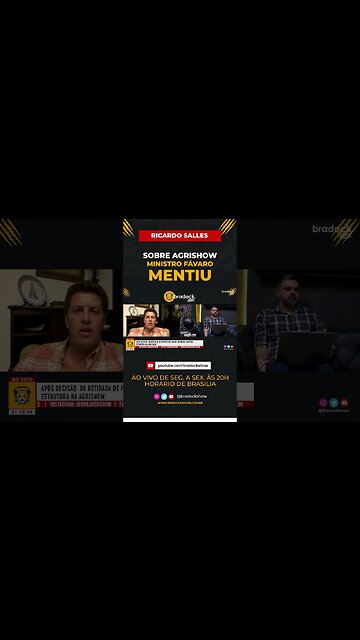 RICARDO SALLES SOBRE A AGRISHOW MINISTRO FÁVARO MENTIU #shorts