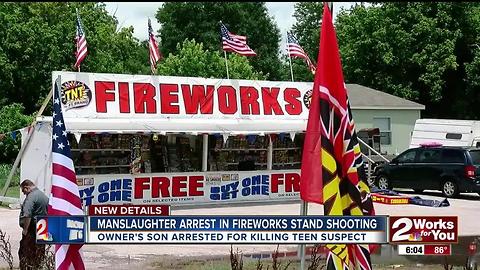 Manslaughter arrest in fireworks stand shooting