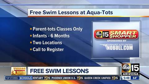 Get free swimming lessons at Aqua Tots