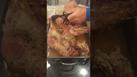 Smoked then roasted 10 hours total | @janemarielahtigagnon on IG 💣😋 #shorts