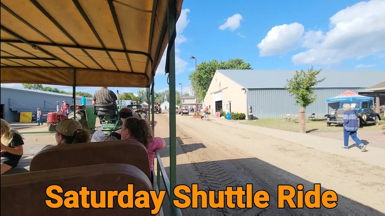 Shuttle Ride on Saturday at the Lake Region Threshers Show in Dalton Minnesota