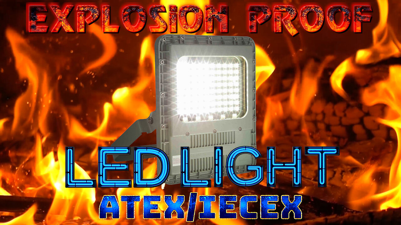 Industrial Explosion Proof LED Light Fixture - 110-277V AC - ATEX/IECEx Rated IP66 - Outdoor