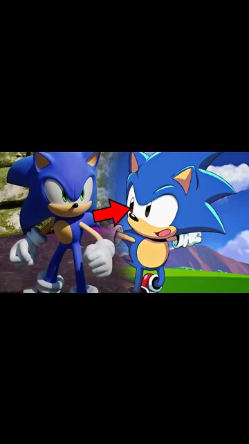 Referencias do Sonic Classico no Sonic Frontiers
