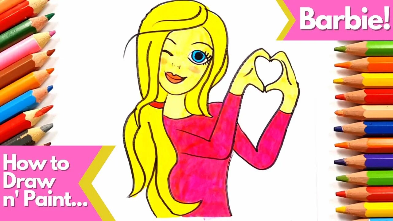 How to Draw and Paint a Really Cute Barbie