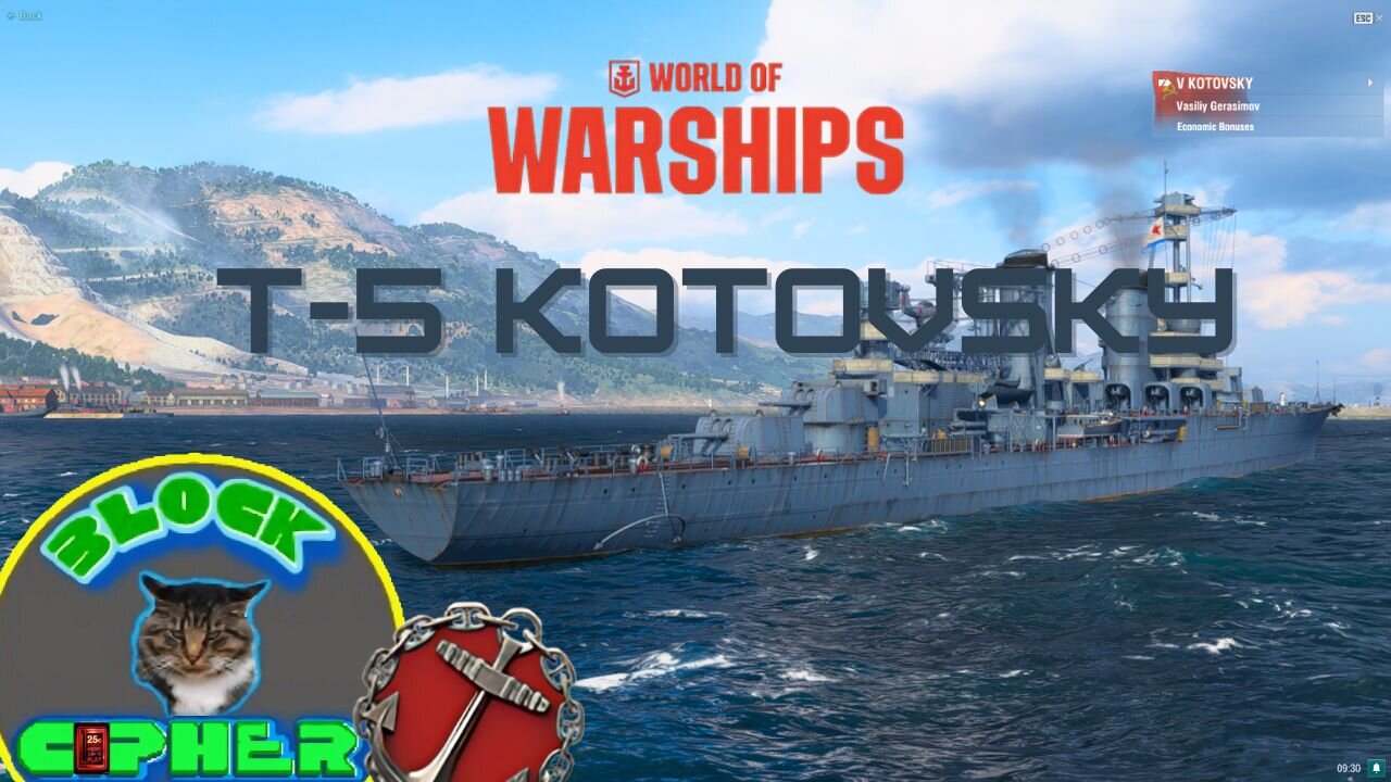 world of warship T5 Cruiser Kotovsky