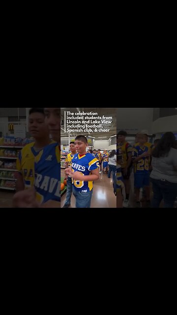 Lake View Chiefs and Lincoln Braves unviel new Sheep at 29th St Walmart Supercenter