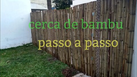 como fazer cerca de bambu @bambu total