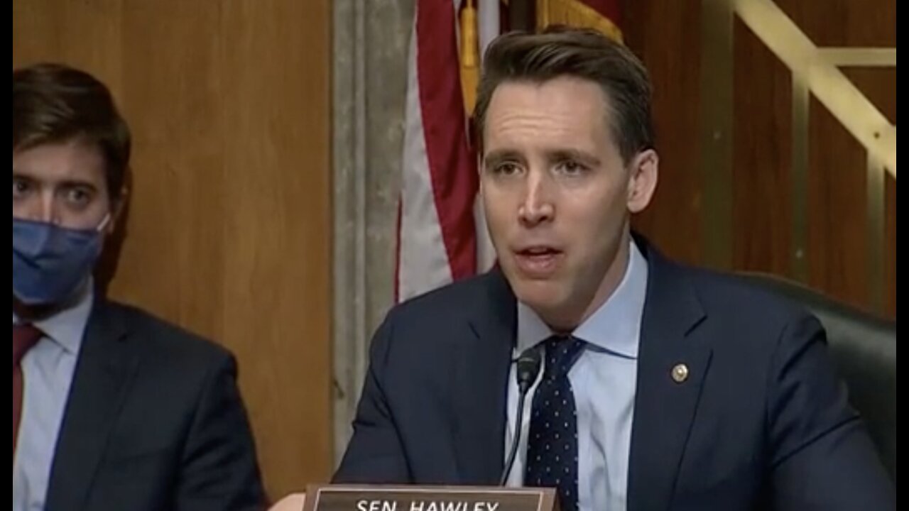 Hawley UNLOADS During Hearing On Behalf of 74 Million Patriots