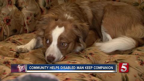 Dickson Community Helps Disabled Man Keep Companion Dog