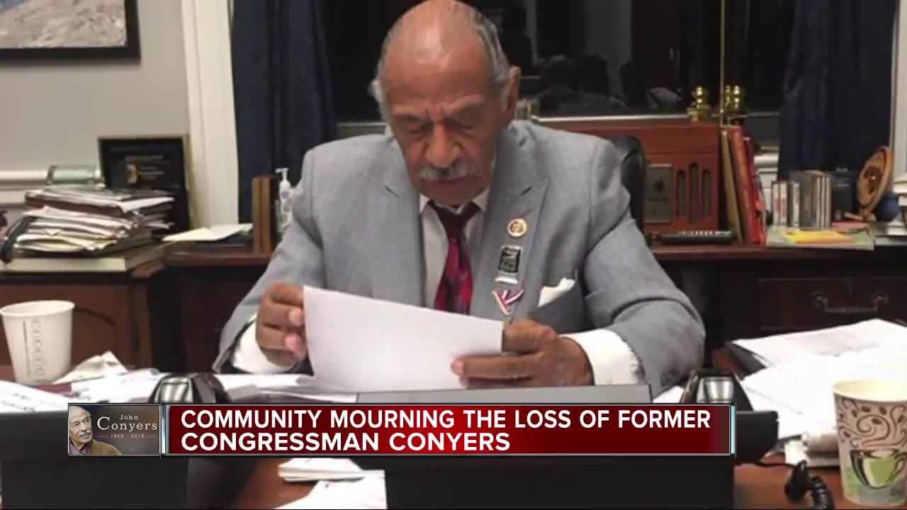 Community mourning the loss of former Rep. John Conyers