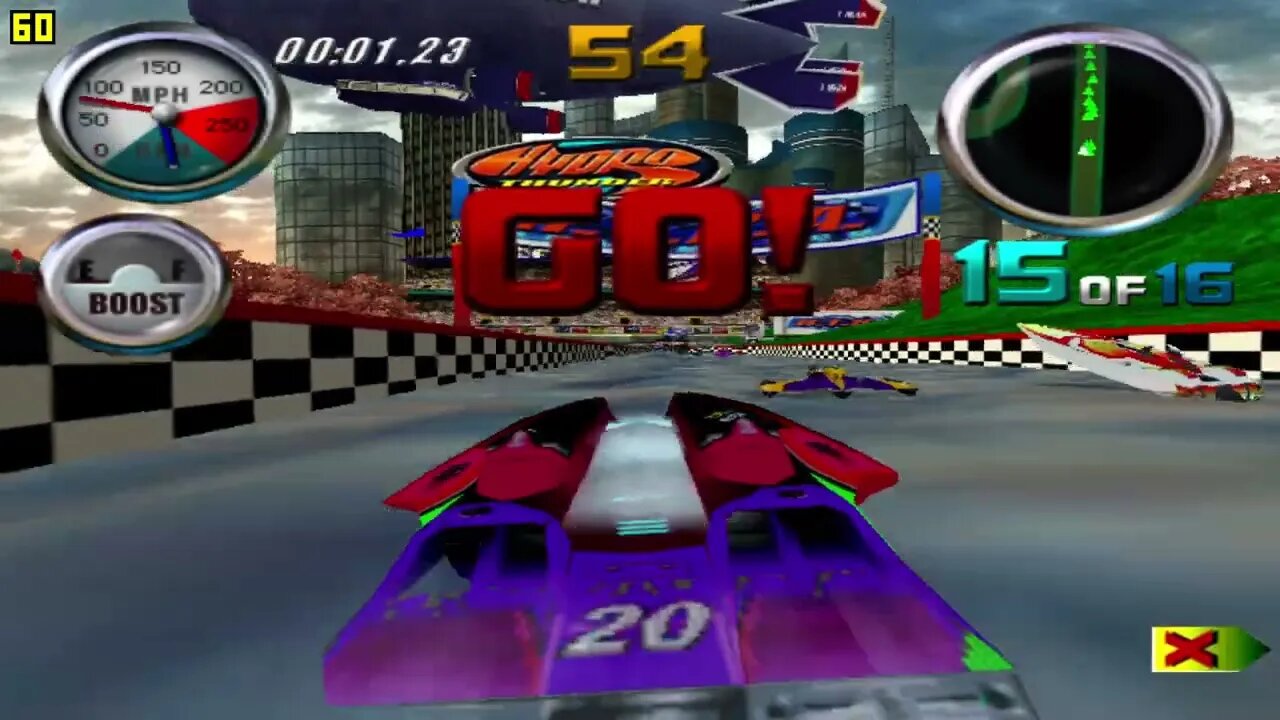 Hydro Thunder (1999) Thunder Park First Race | Sega Dreamcast via ReDream Emulator PC 1440p 60FPS