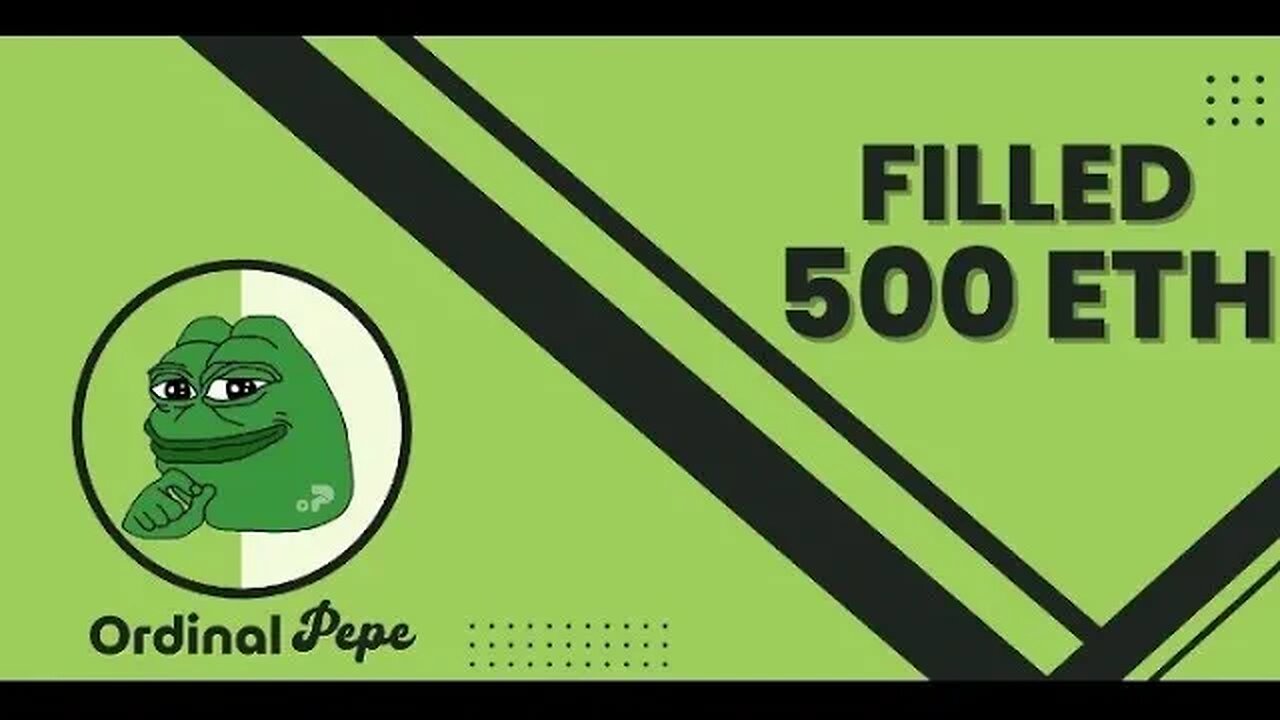 Ordinal Pepe is coming to Bitcoin Blockchain. $Opepe
