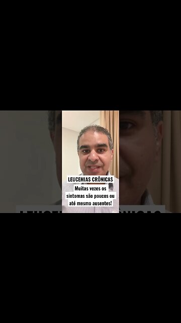 As LEUCEMIAS CRÔNICAS possuem muitas vezes pobreza nos sintomas. | #fevereirolaranja | Geydson Cruz