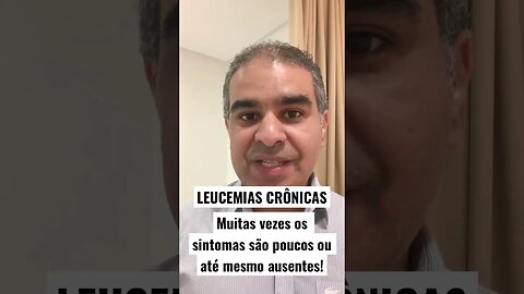 As LEUCEMIAS CRÔNICAS possuem muitas vezes pobreza nos sintomas. | #fevereirolaranja | Geydson Cruz