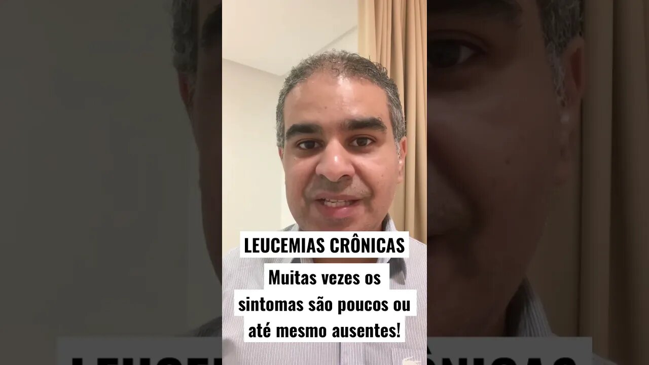 As LEUCEMIAS CRÔNICAS possuem muitas vezes pobreza nos sintomas. | #fevereirolaranja | Geydson Cruz