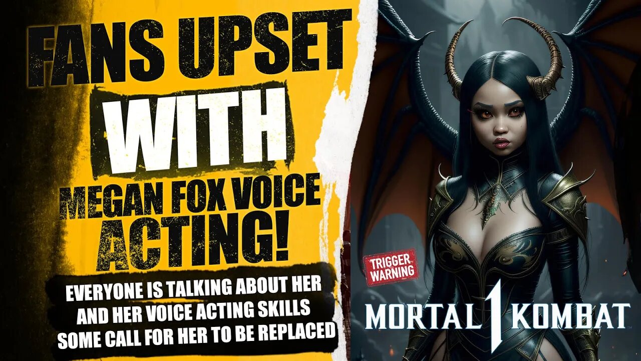 Mortal Kombat 1 Exclusive : Fans Upset With Megan Fox For Bad Voice Acting Heres What I Think...