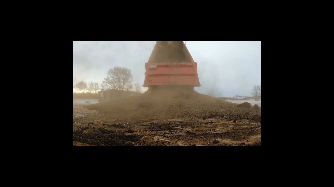 Bobcat T595 Temporary Gravel Driveway, Winter Install. #Shorts