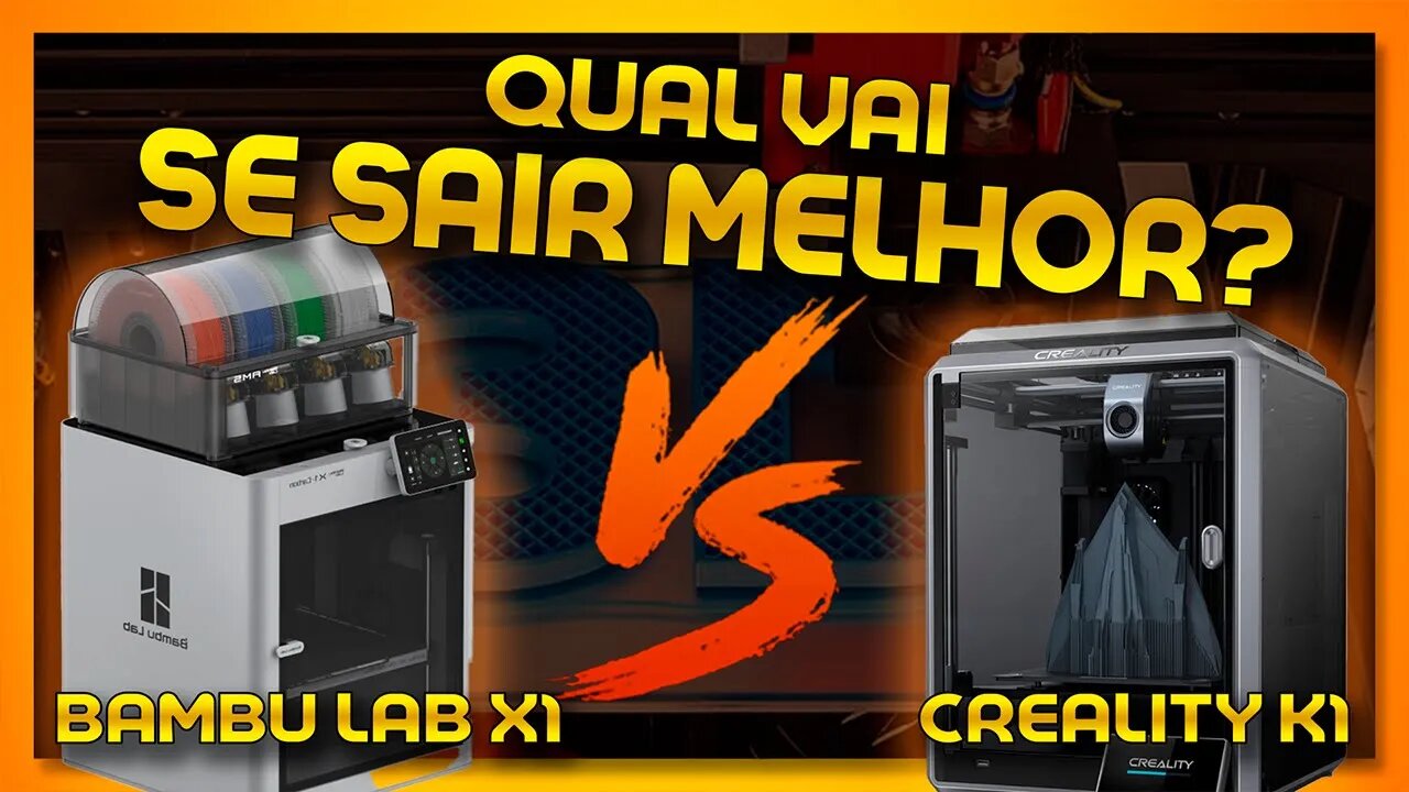 🔵 QUAL É A MELHOR CREALITY K1 x BAMBU X1? | Batalha das impressoras rápidas