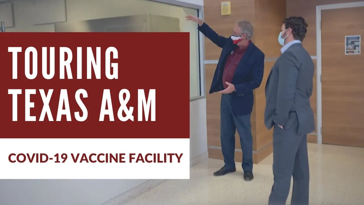 Dan Crenshaw Tours Texas A&M COVID-19 Vaccine Facility