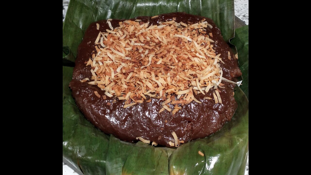 Kalamay Or Glutinous Sticky Rice Cake