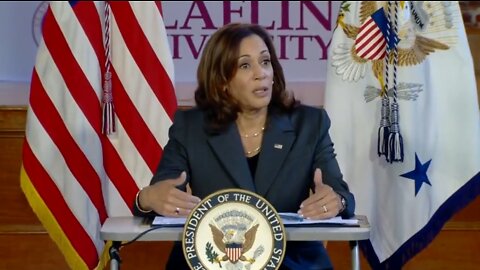 How Many Times Can Kamala Say Community In 14 Seconds?