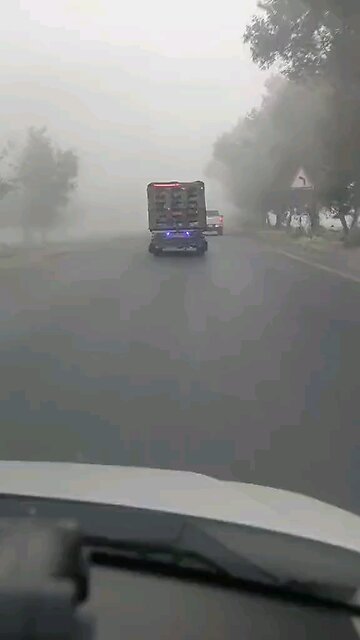Good morning, low visibility in Pakistan and surrounding plains I don't know whether it is fog or s