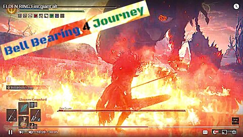 Fire Giant and then journey for bell bearing 4 Elden Ring