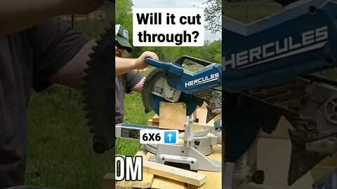 Harbor freight 12 inch Chop Saw Vrs. 6x6... Full Video Below V V