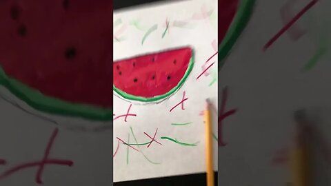 Drawing a Watermelon￼ #art #viral #shorts