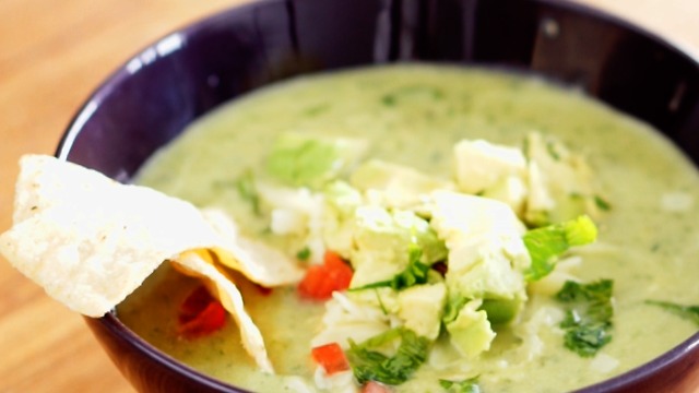 Avocado Chicken Tortilla Soup