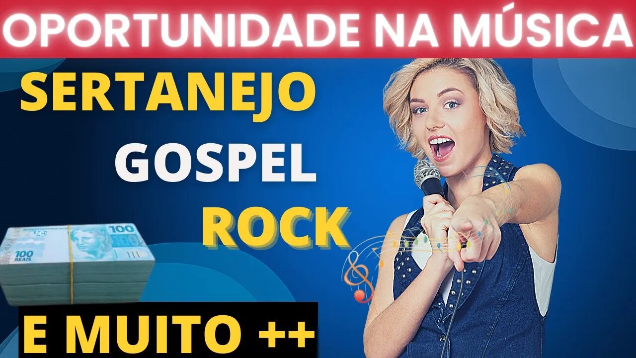 ✅ OPORTUNIDADE NA MÚSICA - ABRANGÊNCIA NACIONAL ✅