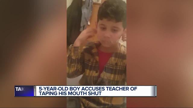 5-year-old boy claims teachers taped his mouth shut, threw away his lunch