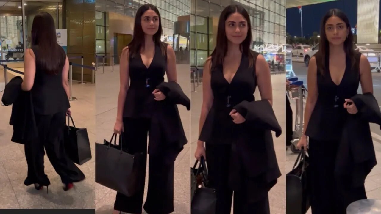 Sita Aka Mrunal Thakur Gets Spotted at Mumbai Airport