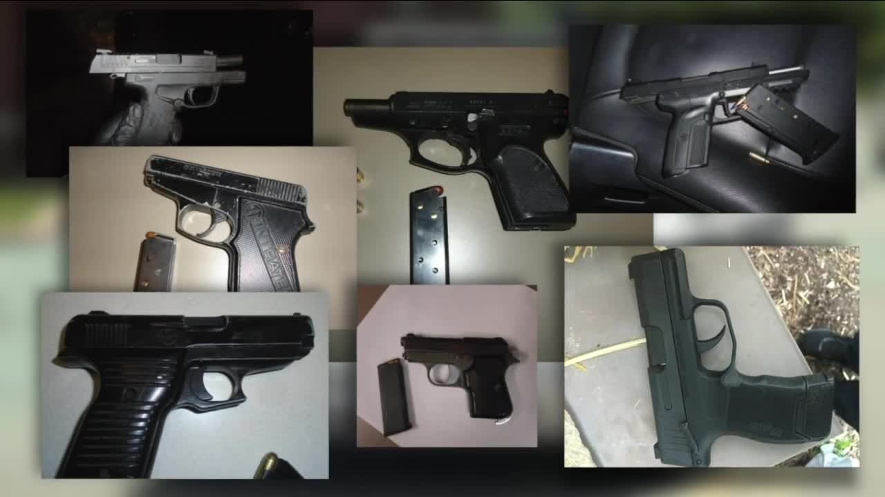 Police in one Cleveland suburb on target to confiscate more illegal guns than in recent history