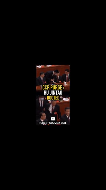 Xi's CCP Purge: Hu Jintao THROWN OUT! #shorts