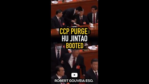 Xi's CCP Purge: Hu Jintao THROWN OUT! #shorts