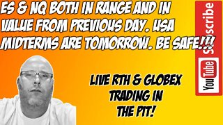 ES & NQ RTH Futures Live Stream - The Pit Futures Trading