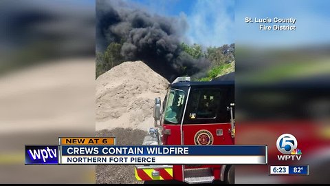 Crews contain wildfire in northern Fort Pierce