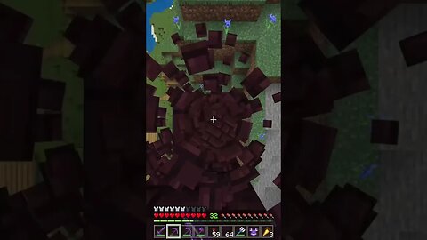I Made A Massive Nether Themed Castle pt.1 #minecraft #minecraftshorts #viral #shorts