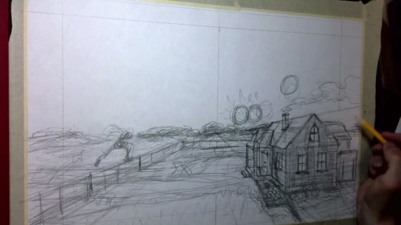 Art Timelapse: Pencil art for pages 136-137 with @Airwingmarine