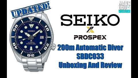 One Of My Favs! | Seiko Prospex Sumo 200m Automatic Diver SBDC033 Unbox & Review