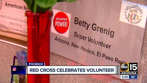 Red Cross celebrates their oldest volunteer in the country